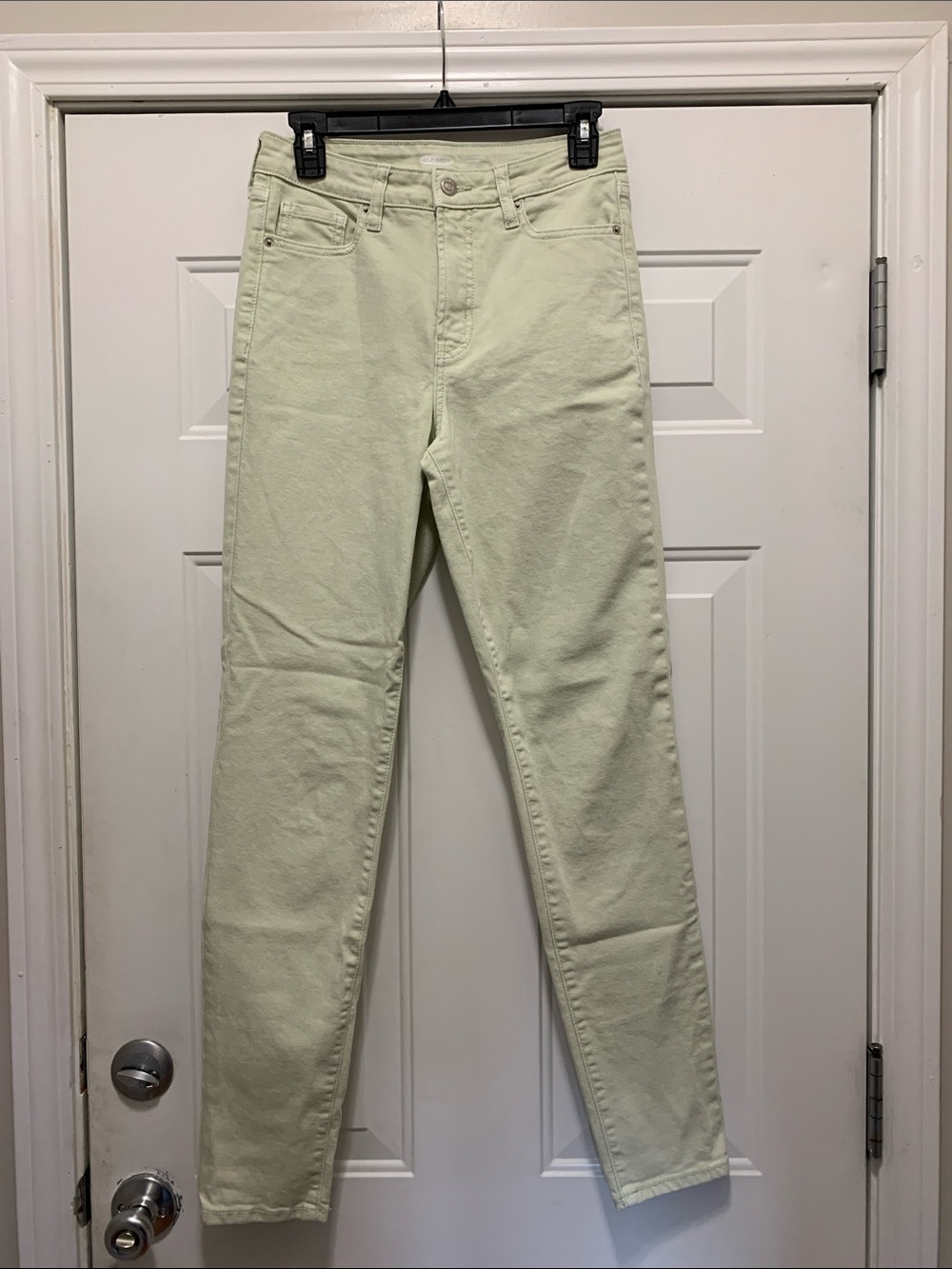 3/$15 Old Navy Slim High-Rise Jeans in Pale Mint Size 2 Tall or Long